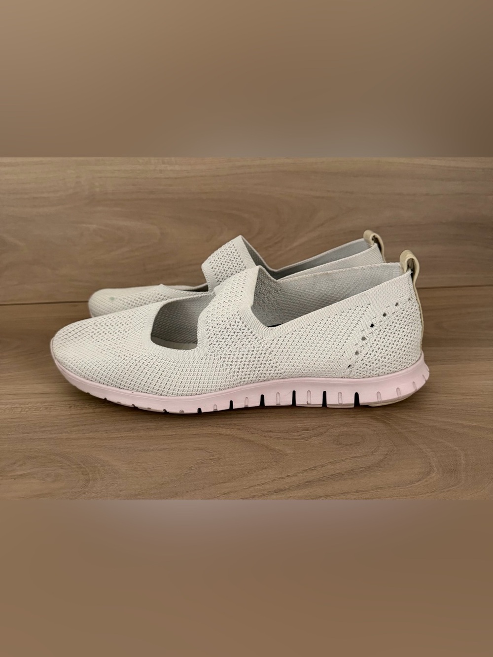 Cole Haan ZeroGrand Stitchlite Loafers Shoes Womens Size 9.5 Gray Pink Slip On